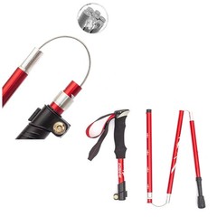 Aluminum Trekking Pole Ultralight Collapsible Walking Stick Quick Locks