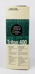 Magellan Triton 400 GPS Handheld Tested Works w/ Box Cable Manuals