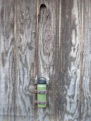 Full grain veg tanned Leather blanket harness & Bottle carrier handmade