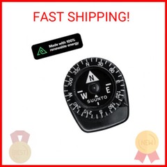 SUUNTO Clipper Compass, Micro Compass Attaches to Strap, Sleeve or Map Edge,Blac