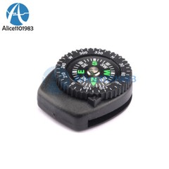 2PCS Mini Clear Liquid-filled Compass w/ Clip Outdoor Molle Backpack Pouches AL