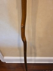 Old Scotland St. Andrews Cross Wood Hiking Walking Staff 51″ Vintage RARE EUC
