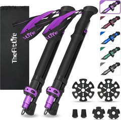 Collapsible Trekking Poles for Hiking – Lightweight Folding Walking Sticks for