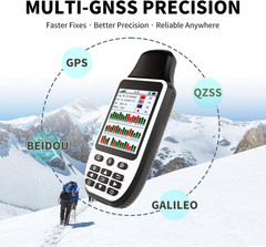 S190 Handheld GPS Navigator, Rugged Handheld GPS for Hiking with 3-Axis Compass,