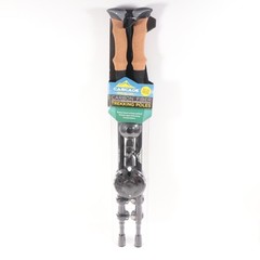NEW! Cascade Mountain Tech 100% Carbon Fiber Quick Lock Trekking Poles Cork Grip