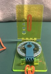 Ultimate Survival Hi Vis. Lensatic Map Compass Made In USA Used Great Condition