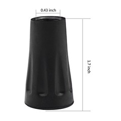 6-Pack Replacement Rubber Tips (Longer Caps) – Fits Most Hiking Sticks,