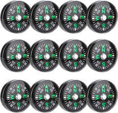 Oil Filled Pocket Button, Mini 20Mm 12Pcs for Hiking, Camping, Survival Kit – Ou