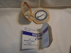 Vintage Brunton Cadet Pocket Transit with Box Plastic Body Made in USA
