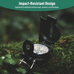 Multifunctional Military Sighting Navigation Compass Impact Resistant &