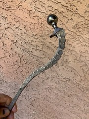 Hand Forged Walking Cane From Titanium Hip Implant One Of A Kind 15 OZ 34” Long