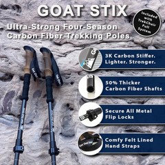 | Goat Stix | Ultra-Strong Carbon Fiber Trekking Poles| Hiking Poles, Hiking …