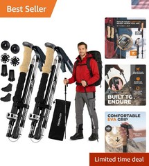 Trek-Z Collapsible Trekking Poles – Lightweight & Adjustable Support for Hiking