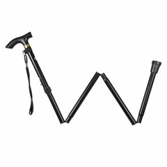 Walking Cane Aluminum Alloy Walking Stick Adjustable Folding Travel Hiking Stick