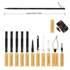 Multi Functional Hiking Poles, Made Of Detachable Aluminum Alloy, Are…