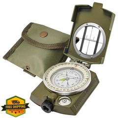 TurnOnSport Compass Keychain Khaki