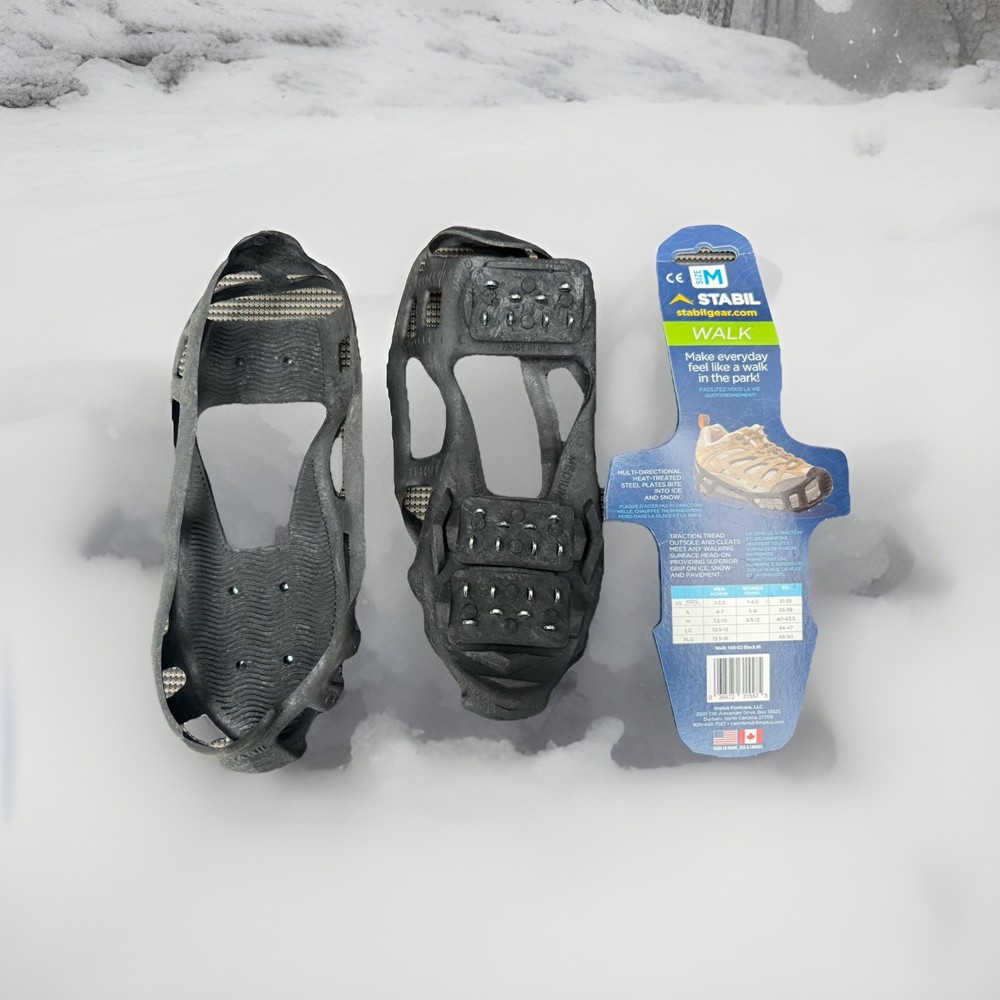 Stabil Ice Cleats Walking Size M (40-43.5) Walk Black
