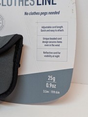Sea to Summit Lite Line Clothesline Compact Travel Clothes Hanger No Pins Needed