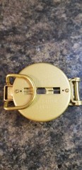 Gold Tone Lensatic Compass Liquid Filled Edge Japan (B191)