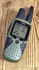 Garmin Rino 120 Handheld Hiking GPS Navigator, 2-Way Radio W/ Manual Tested READ