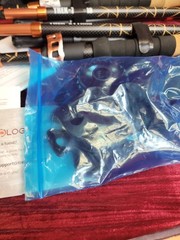 NOS TREKOLOGY Trek-Z Cork Grip Folding Lightweight Hiking Poles w BAG NEW