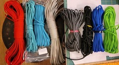CUSTOM CEDAR STICKS TREK HIKE CAMP PARACORD OR LEATHER WRAP OR LANYARD+COMPASS