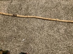 55″ 3pc Section Natural Wood Walking Hiking Stick Detachable Outdoor Trekking