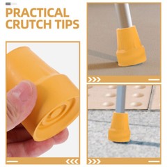 6Pcs Trekking Poles Tips Nonskid Cane Tip Protectors Nonstick Crutch Tips
