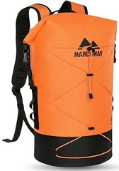 Floating Roll Top Dry Bag, Flexible Lightweight TPU Waterproof 20L Orange
