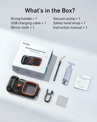 TELESIN Universal Underwater Phone Case for Snorkeling and Diving Waterproof …