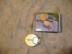 Compass Lensatic No. 678 Metal Case Liquid Filled with Box