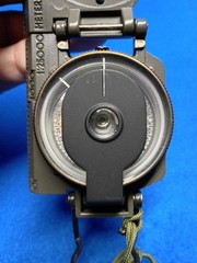 LENSATIC COMPASS W/METAL CASE Japan Military OD Green Map Direction