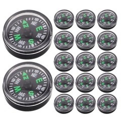 20Pcs Compact Mini Plastic Compass for Hiking Backpacking Outdoor Adventures