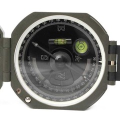 Pocket Transit Army Geology Compass Case Outdoor Hiking Camping Survival Tool US