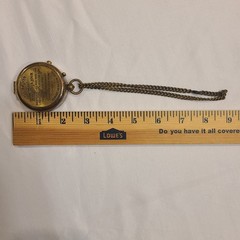 MAH Brass Handmade Religious Compass Gift “To My Son….” w/Case