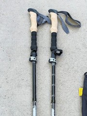 Set of Trekology Trek Z Folding Trekking Poles 105-120CM Black . 7G
