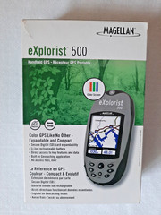 BRAND NEW Magellan eXplorist 500 Handheld GPS Complete – Hiking Boat Auto Truck
