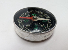 Vintage Survival Pocket Button Compass For Hiking Camping Tool