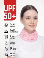 GOT Sports UPF 50+ Fishing Neck Gaiter – UV Face Mask Sun One Size, Pink