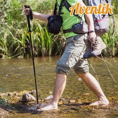 Foldable Wading Staff Water Depth Safety Warning Sign Coated Stainless Steel Cor