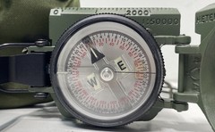 Cammenga Model 3H Tritium Lensatic Compass US Military Issue OD Green With Pouch