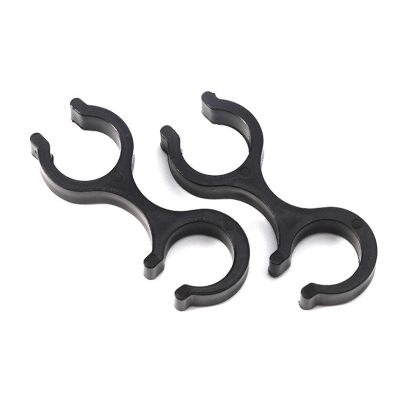 2Pcs 8-Shaped Hiking Pole Clips Double Rod Buckle Connector Trekking Pole Clamps