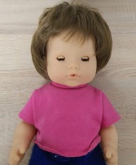 Play doll vinyl doll Götz 40 cm drinking and wet function collector Vintage