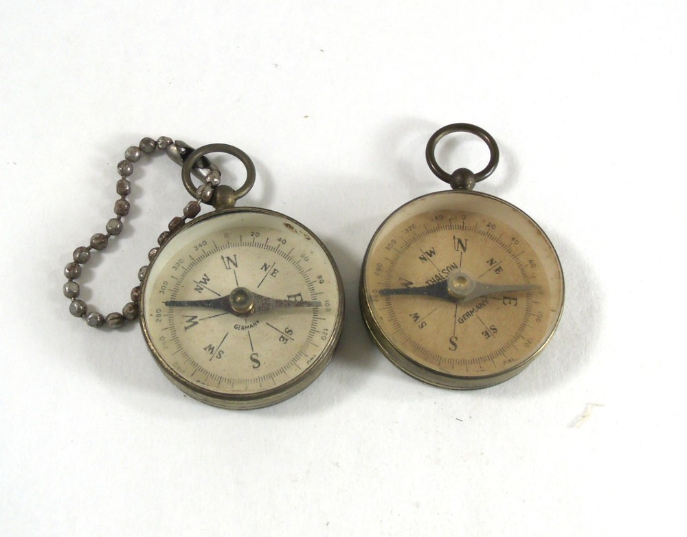 dav TWO GERMAN COMPASSES THALSON