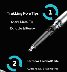 Multi-Functional Hiking Pole fits Outdoor Camping Hiking