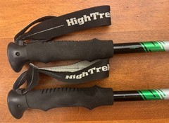 Pair of Adjustable High Trek Trekking Hiking Walking Poles 105cm to 135cm VGUC