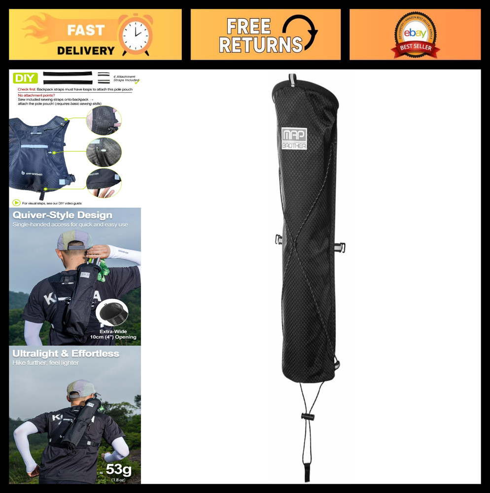Waterproof Lightweight Trekking Poles Carry Bag – Portable Storage for Hiking Ge