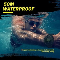 AVTREK Mens Outdoor Sport Tactical Survival Watches Hiking Digital Wrist GREEN
