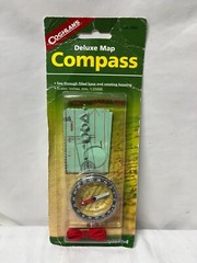 Coghlan’s Map Compass Deluxe W/ Lanyard PACKAGE SHOWS WEAR