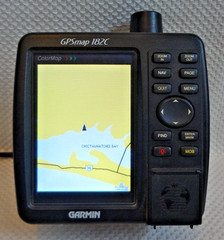 GARMIN GPSMAP 182C MARINE CHART PLOTTER FISHFINDER GPS w PWR MOUNT COVER ANTENNA